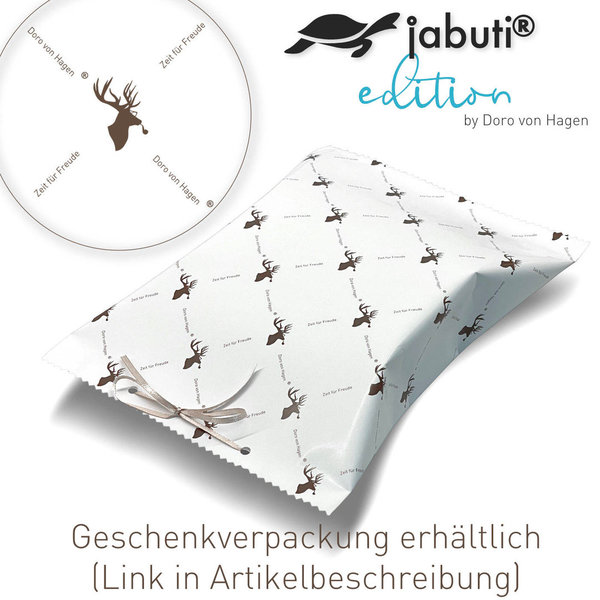 jabuti edition Lederschale / Taschenleerer Rindleder Kastanie - Lamm Nappa Details Grün 18 x 18 cm